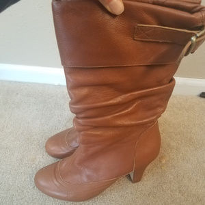 Leather Slouchy Boots!